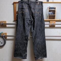 デニム ジーンズ ブラック L メンズ 大きいサイズの画像