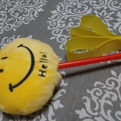 フラワーアレンジメントの材料にいかがですか？　ニコちゃんマーク飾り