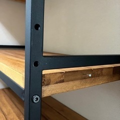 木製スチールラック/アンティーク/ヴィンテージ（4段）の画像