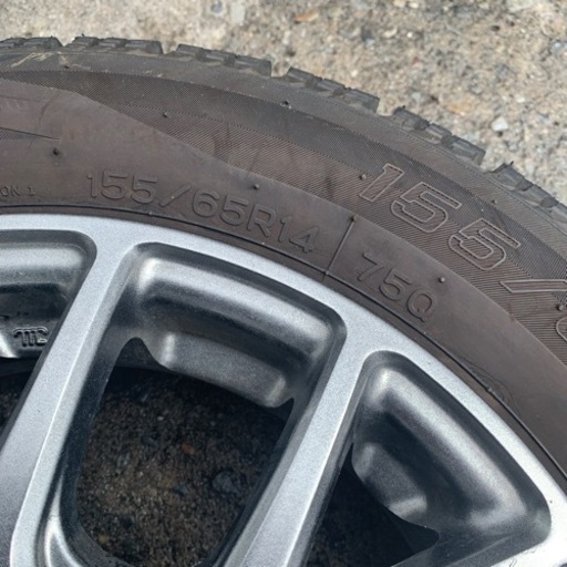 バリ山155/65R14 アルミ、スタッドレス4本