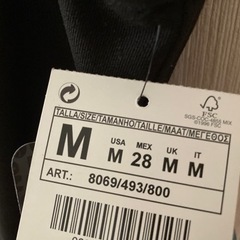 新品タグ付きZARAミニワンピースの画像