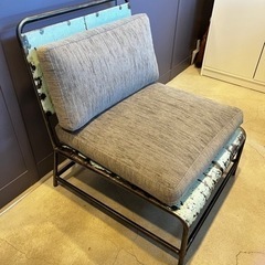 アイアンビンテージ風1人がけソファ