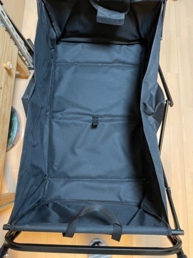 キャリーワゴン ブラック 耐荷重100kg 荷台幅440×高250×長780