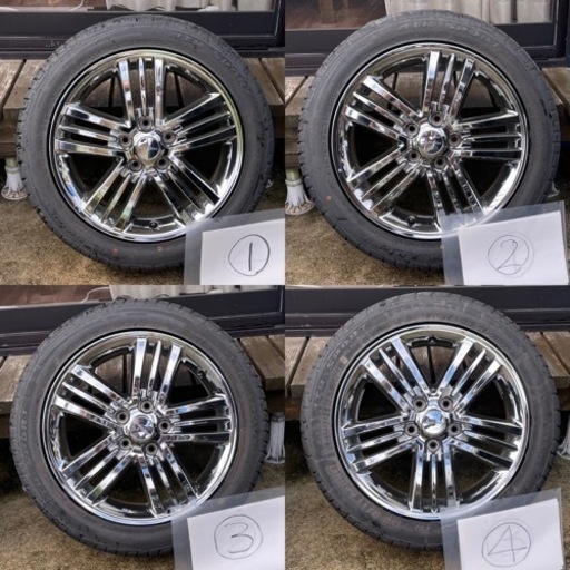 AUTECH エルグランド　ライダー　ホイール　17インチタイヤほぼ新品付