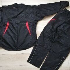 ASICS ジャージ上下(黒)・NISHI サウナスーツ(難あり)の画像
