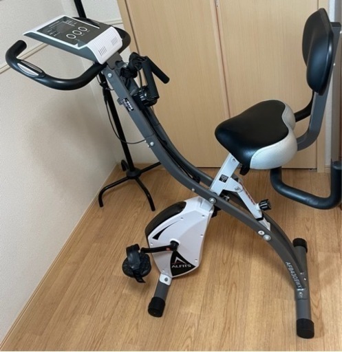 決まりました　アルインコALINCO エアロバイク　折り畳み可　説明書付き