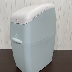 無料！Apria☆おむつ用ゴミ箱☆ニオイポイ☆ペールブルー【こち...