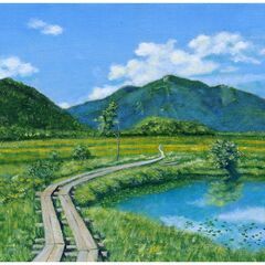 お蔭さまをもちまして教室は満杯になりました。大空の下で絵画を描い...