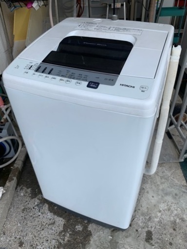【リサイクルサービス八光　田上店　安心の3か月保証　配達・設置OK】HITACHI NW-70E W [タテ型全自動洗濯機 7kg ピュアホワイト]