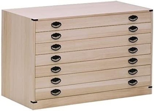 未使用　158 大川家具 nakakei 桐小袖タンス 7段　日本製