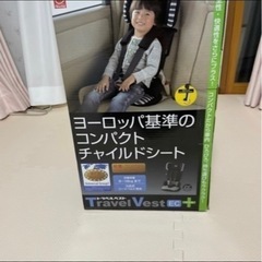 チャイルドシート 簡易 ベルト式 車 軽量 日本育児 トラベルベストECプラス の画像