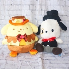 【新品タグ付き】サンリオ ポムポムプリン・ポチャッコぬいぐるみ