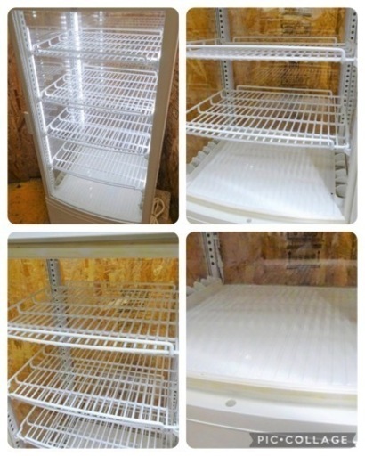 (771-1) REMACOM レマコム 業務用 4面ガラス冷蔵ショーケース RCS-4G98SL 98L LED仕様 カギ無し 100V 中古品 厨房 飲食店