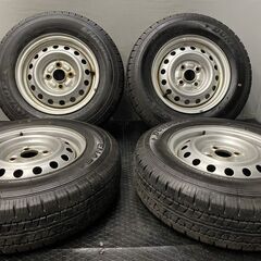 【DUNLOP ENASAVE VAN01 165R13LT 6PR】夏タイヤ【トヨタ サクシード/プロボックス 純正ホイール 13インチ 5J4HPCD100】バリ溝　(VTK573)クレジットカード QRコード決済可能