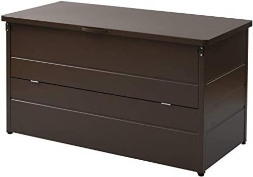 山善 ダストボックス (幅125×奥行61.5×高さ70cm) 容量:348L 屋外 大型 大容量 分別 ミディアムブラウン DB-125N(MBR)