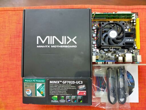 AM3 Mini-ITX マザーボード,8G(4Gx2)メモリー,AMD CPU,三点セットです。