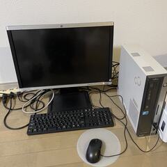 富士通デスクトップパソコン　HPモニターセット（キーボード・マウ...