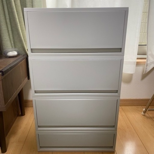 無印良品　引き出し式棚　4段　連結式