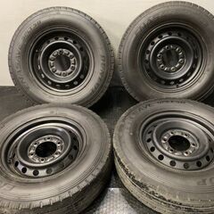 【DUNLOP SPLT50 195/75R15 109/107N LT】夏タイヤ 4本【スチールホイール 15インチ 5J6HPCD139.7+30】20年製 ダイナ トヨエース等 (TG788)クレジットカード QRコード決済可能