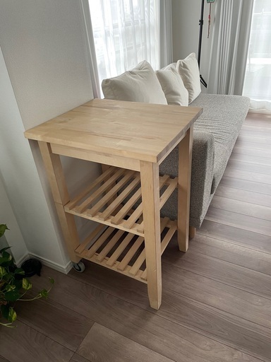 キッチンワゴン, バーチ材, 58x50 cm IKEA BEKVÄM