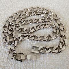 新品 ネックレス シルバー 45㎝ 7mm 太いの画像