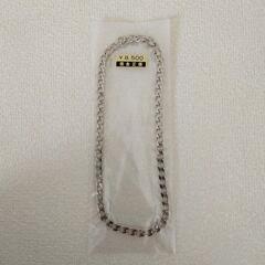 新品 ネックレス シルバー 45㎝ 7mm 太いの画像