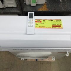K03485　東芝　 中古エアコン　主に6畳用　冷房能力　2.2KW ／ 暖房能力　2.2KW 