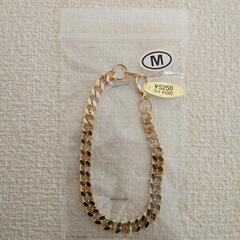 新品 ブレスレット GOLD ゴールド シルバー チェーン 20㎝ 6mmの画像