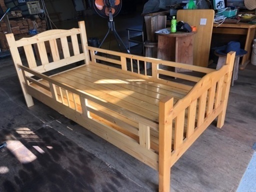 すのこベッドシングル（展示品現品限り）