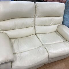 電動リクライニングソファー 2人掛け アイボリー ニトリ