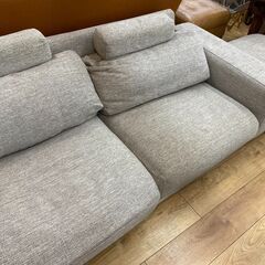 【送料0円】 2人掛けソファー NOYES グレー 2人掛け・3人掛けソファ