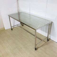 山口)下松市より　作業台キャスター付き　幅180㎝×奥行75㎝×高さ80.5㎝　BIZJJ006H