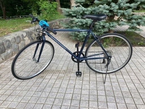 中古クロスバイク紺　メンテナンス済