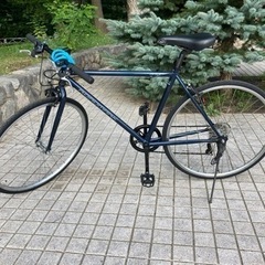 中古クロスバイク紺　メンテナンス済