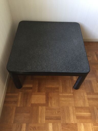 受付終了　こたつテーブル (75cm×75cm)　天板リバーシブルタイプ　エルテック