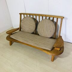 山口)下松市より 木製ベンチ マット付き 幅177×奥行67×高さ