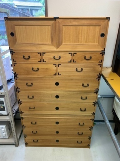 【リサイクルサービス八光　田上店　　配達・設置OK】４連　桐タンス