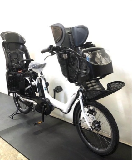 関東全域送料無料 保証付き 電動自転車　ヤマハ　パスキッスミニ　20インチ 3人乗り 8.7ah 白