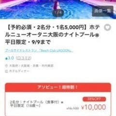 ホテルニューオオタニナイトプールチケット