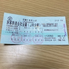 18きっぷ２回分