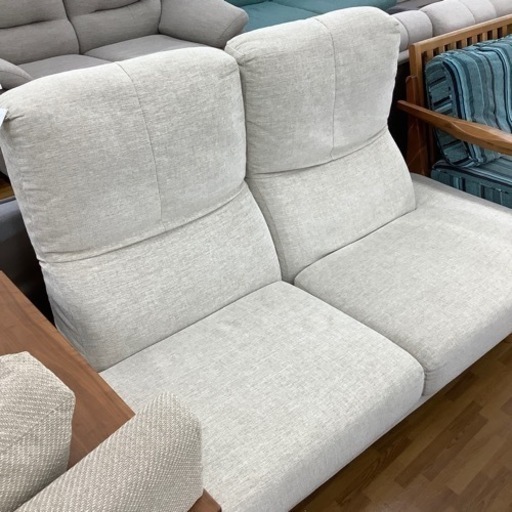 NOYES 2人掛けソファー ハイバックソファー 布 参考価格 257,400円 VISION CL アイボリー