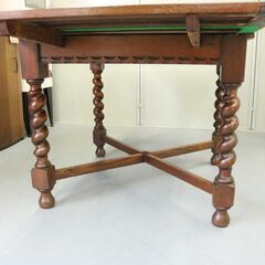 英国 アンティーク 輸入家具 ドローリーフテーブル ダイニングテーブル ②の画像