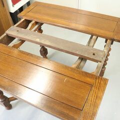 英国 アンティーク 輸入家具 ドローリーフテーブル ダイニングテーブル ②の画像