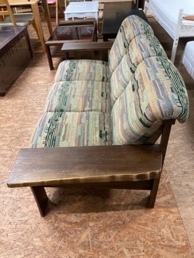 カリモク 3人掛けソファ 和モダン 中古