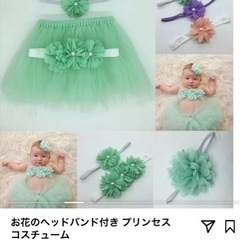 激安！！お花柄のコスチュームドレス ニューボーンフォト 