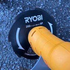 リョービ AK-3000 電動刈払機　替え刃2枚　10m延長コード付きの画像