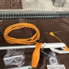 リョービ AK-3000 電動刈払機　替え刃2枚　10m延長コード付きの画像