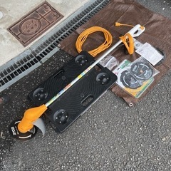 リョービ AK-3000 電動刈払機　替え刃2枚　10m延長コード付きの画像