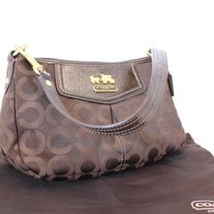 COACH コーチ オプアート アクセサリーポーチ ハンドバッグ...