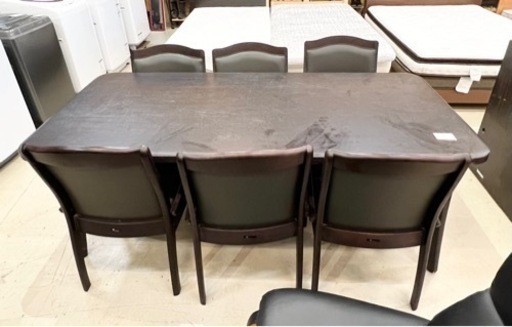 大塚家具 ダイニングテーブル イスセット 6人用 190×90×70cm
